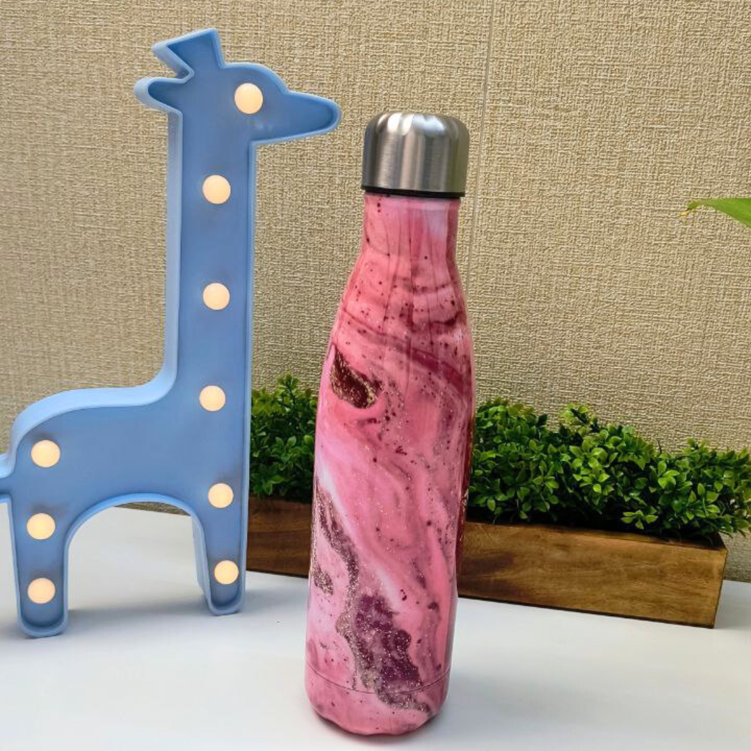 Marble Flask Bottle | Hot Cold Bottle 500 ML (1pcs)