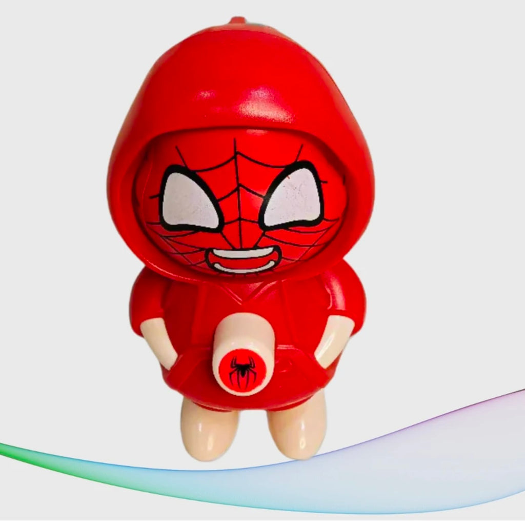 Red Spider Face-Changing Keychain – Cartoon Flip Toy for Kids & Collectors