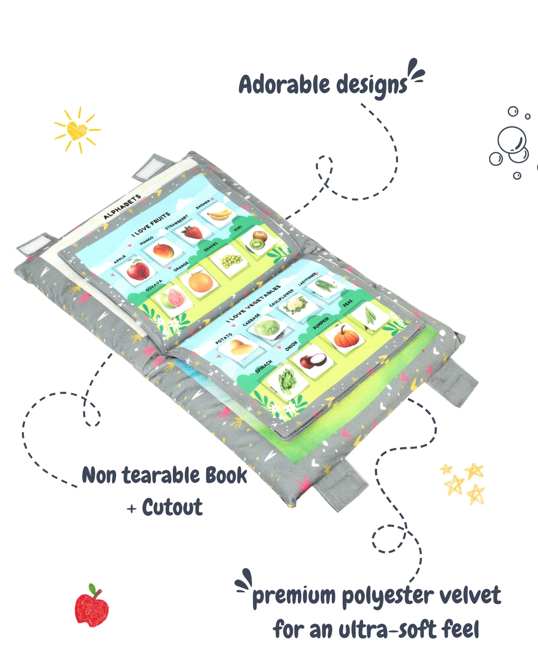 Busy Velcro Activity Cushion Book! – Soft Toy for Toddlers