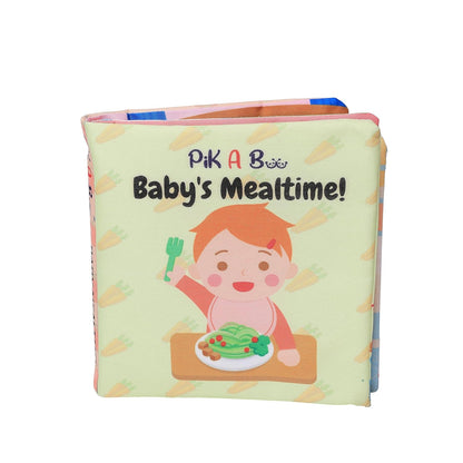 PiK A BOO Baby Cloth Books Combo – Mealtime & Baby's Day