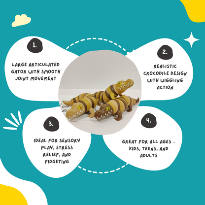 Articulated Slug Reptile Toy