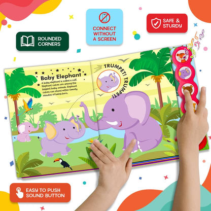 Baby Animals Sound Book – 5 Click | Interactive Learning for Kids