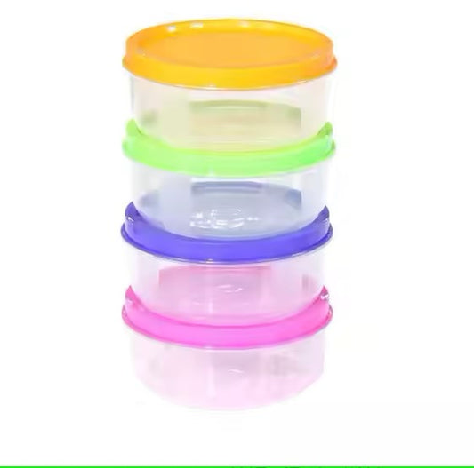 Baby Food Snack Storage Box Set (6 pcs) – BPA-Free, Travel-Friendly, with Measurement Markings