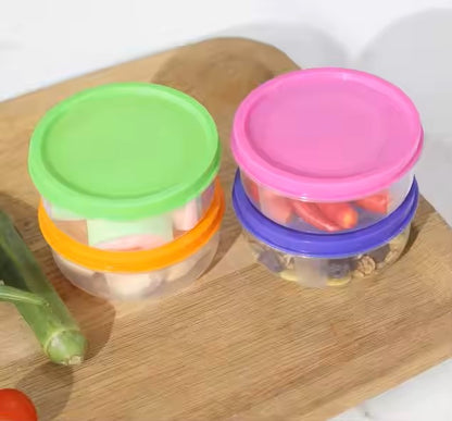 Baby Food Snack Storage Box Set (6 pcs) – BPA-Free, Travel-Friendly, with Measurement Markings