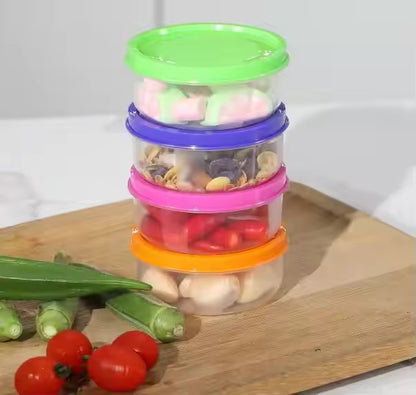 Baby Food Snack Storage Box Set (6 pcs) – BPA-Free, Travel-Friendly, with Measurement Markings