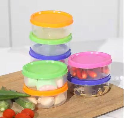 Baby Food Snack Storage Box Set (6 pcs) – BPA-Free, Travel-Friendly, with Measurement Markings
