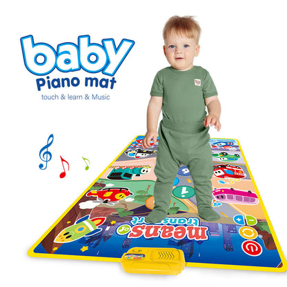 Transport Baby Music Sound Toddler Mat – Piano Touch Play Mat | 18M+ Interactive Toy