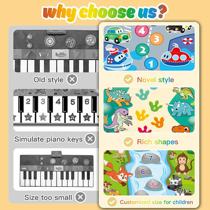 Baby Sensory Floor Piano Mat – Musical Dance Pad Toy