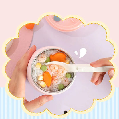 Baby Stainless Steel Soup Container Cup Lunch Bento Kids 450 ml