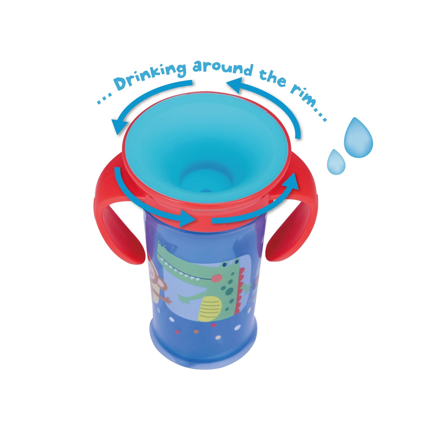 🍼 Baby Learning 360° Drinking Trainer Cup – Spill-Proof & BPA-Free!