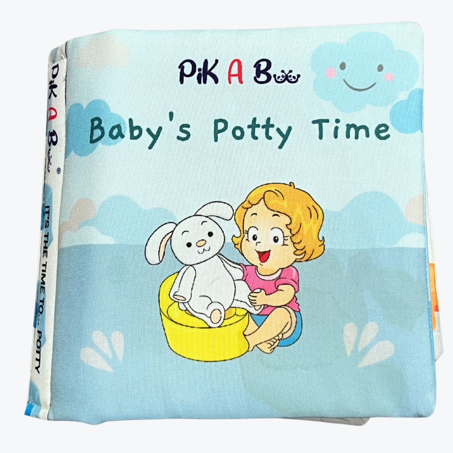Baby's Potty Time Interactive Potty Training Cloth Book with Flaps, Velcro & Crinkly Cover (0-3 Years)