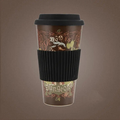 Bamboo Fiber Mug Milk/Juice/Coffee 400 ML with Silicone Lid & Sleeve
