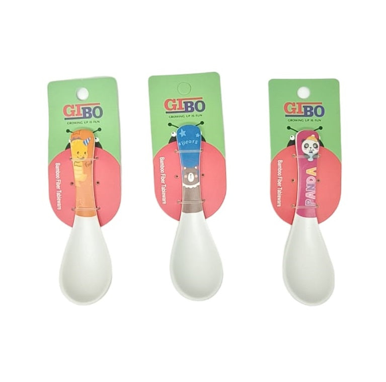 Bamboo Fiber Soup Spoon Cute Animal Designs (1 Pc)