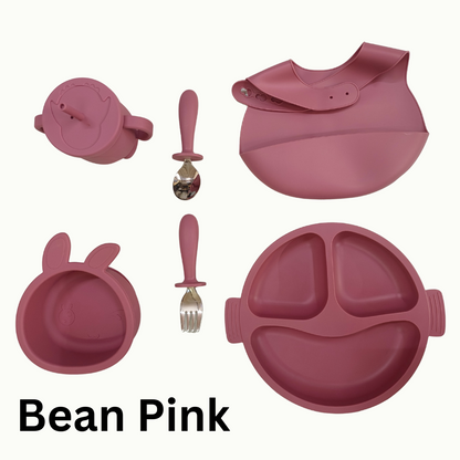 Silicone Tableware Suction Baby Feeding Set – Easy Grip