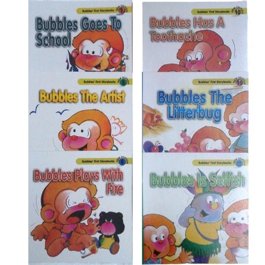 Bubbles Goes to School and More Series 02 for Learning Good Behavior (Set of 6)