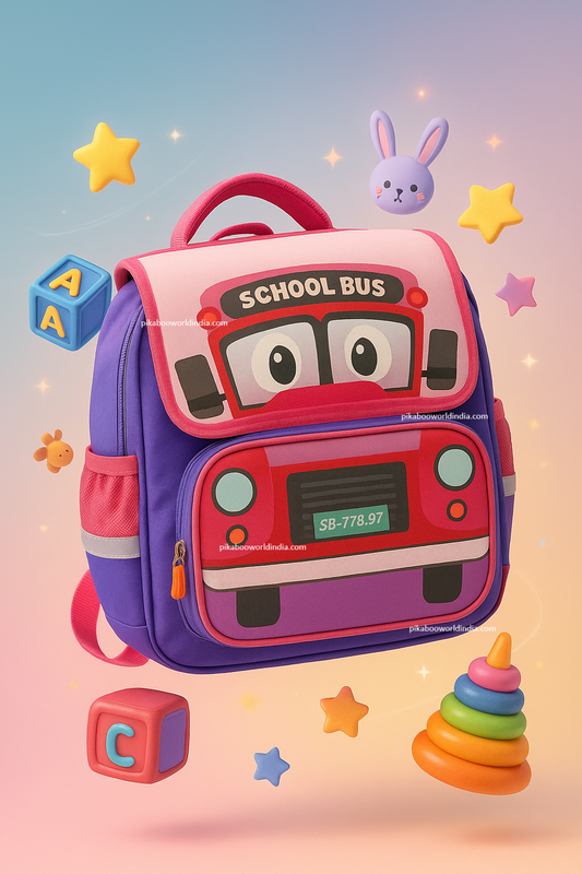 School Bus Design Rectangular Backpack – Kids’ School Bag