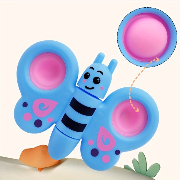 🦋 Fidget Sensory Toy | Stress Relief & Decompression Caterpillar Pendant for Kids & Adults 🎨✨ Any One