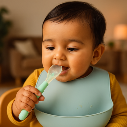 Soft Silicone Baby Spoon Feeder – Mess-Free Infant Feeding