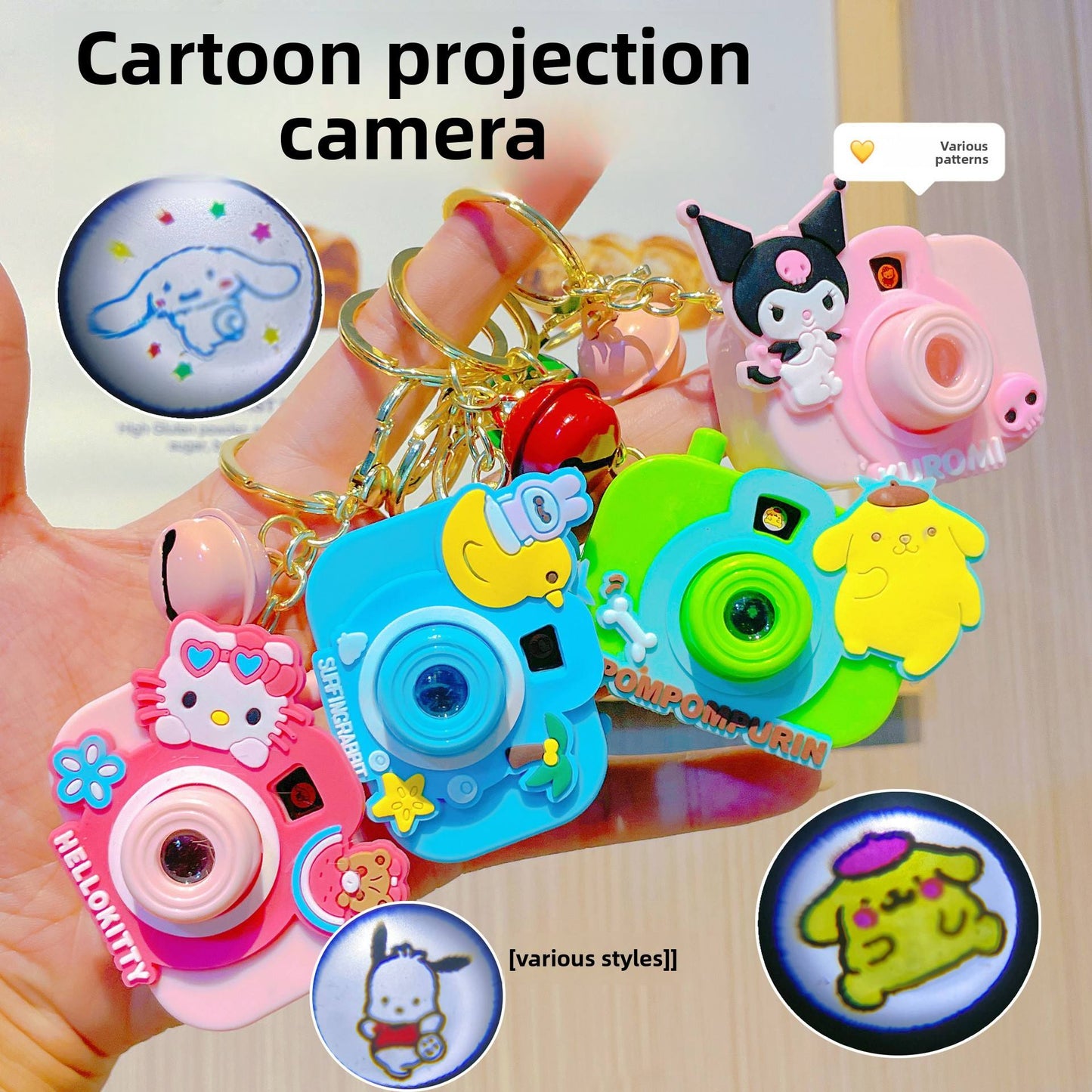 Camera light-Projector Keychain (1 Pc)