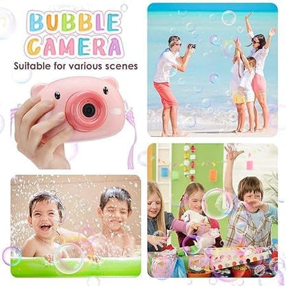 Cartoon Animal Bubble Camera – Automatic Bubble Blower Toy