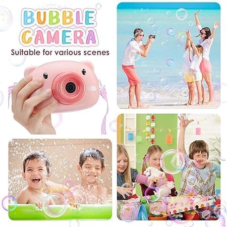 Cartoon Animal Bubble Camera – Automatic Bubble Blower Toy