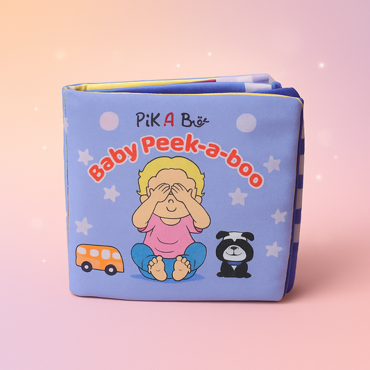 Baby’s pik a boo Cloth Book – Flap & Crinkle Pages