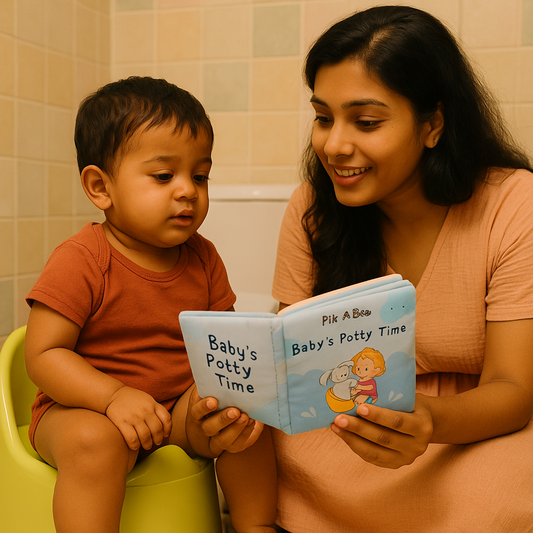 Baby’s Potty Time Cloth Book – Interactive Training Fun