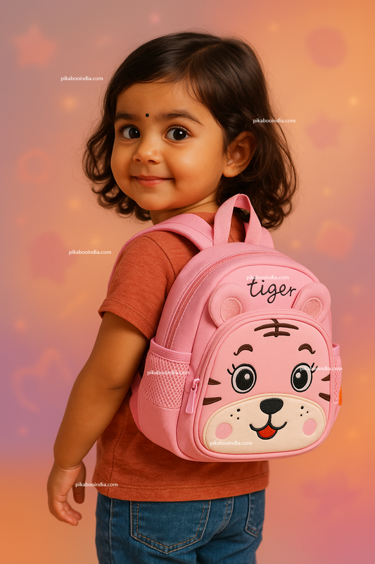Cute Tiger Picnic Bag for Toddlers & Kids | Lightweight Stylish Carry Tote
