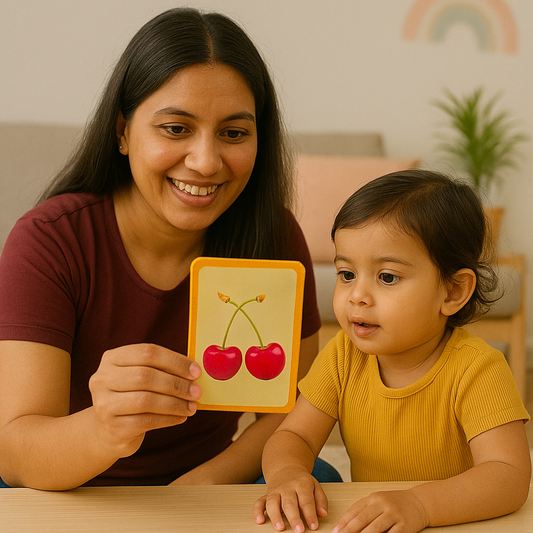 PiK A BOO Cloth Fruits Flash Cards l Kids Early Learning l Brain Development Study Material for Preschoolers and Kindergarten