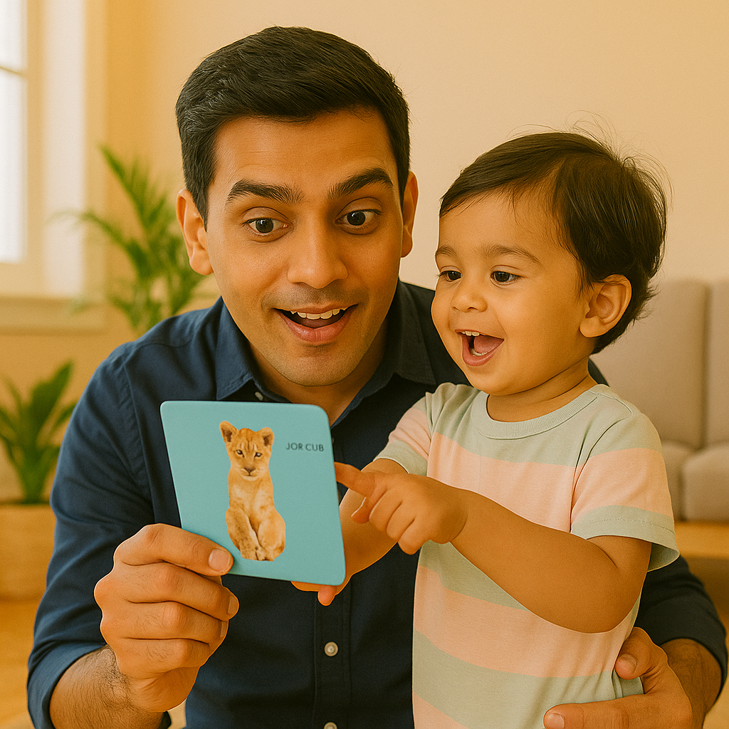 PiK A BOO Cloth Wild Animal Flash Cards | Early Learning & Brain Play