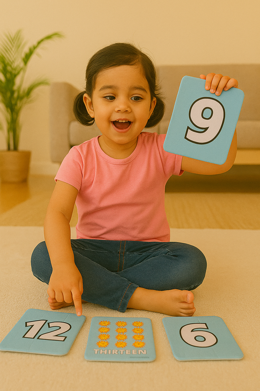 PiK A BOO Cloth Numbers Flash Cards l Kids Early Learning l Brain Development Study Material for Preschoolers and Kindergarten