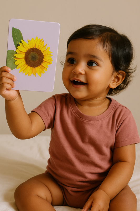 PiK A BOO Flowers Flashcard for Kids, Toddlers, Babies | Early Learning Picture Flashcard | Preschool Educational Study Material