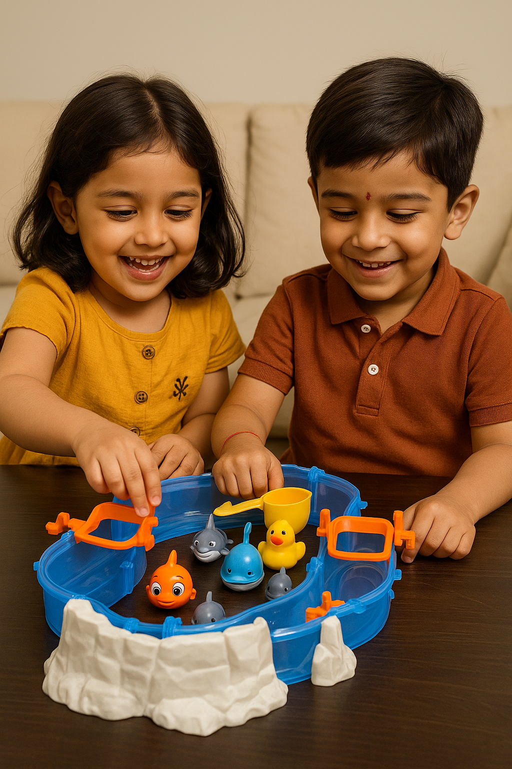 Ocean Track Water Slide Park Set for Kids – Fish-Themed Water Fun Adventure Toy