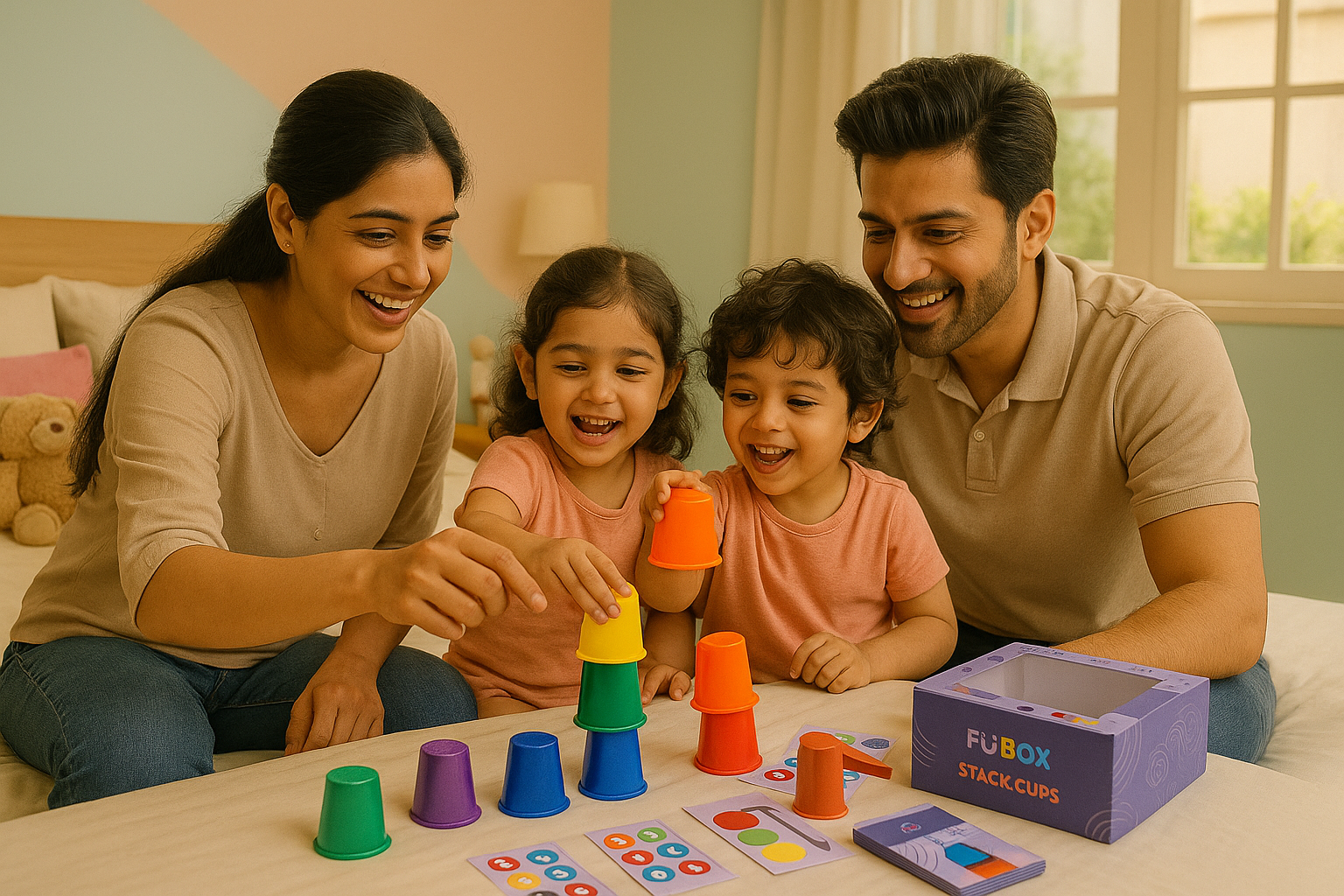 Stack & Match Cups Memory Game – Fun and Educational Brain-Boosting Challenge for Kids
