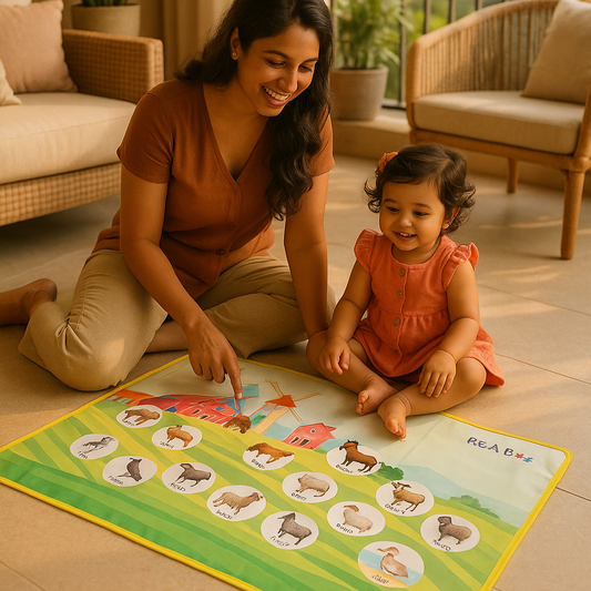 Farm Animal Cloth Activity Mat – Interactive Play