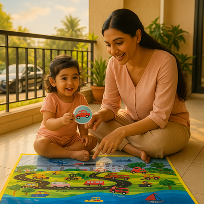 Transport Cloth Activity Mat – Learn & Play Vehicles