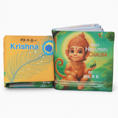 PiK A BOO Cloth Book Combo – Hanuman & Krishna | Indian Mythology for 0-6 Years