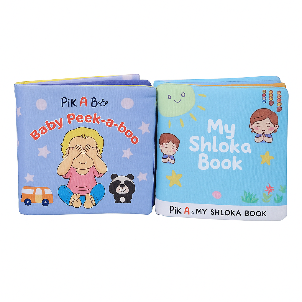 PiK A BOO Peek-a-Boo & Shloka Cloth Books Combo (0–6 Years)
