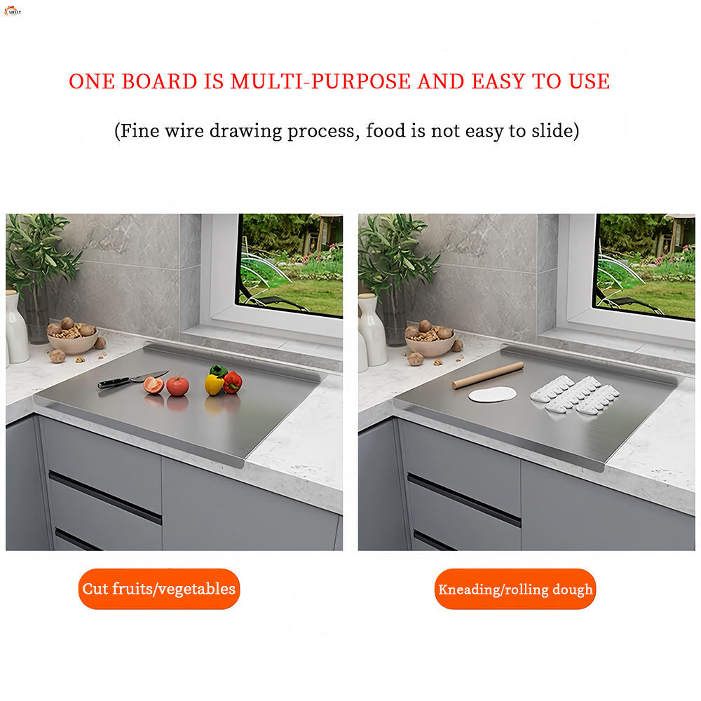 Stainless Steel Chopping Board | Durable & Hygienic Kitchen Essential for Meat, Veggies & More