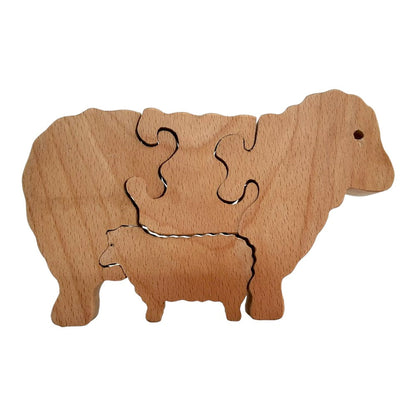 Wooden Puzzle Set – Handcrafted Toy for Early Learning