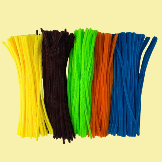 Craft Pipe Cleaners – 50-Pack Assorted Bright Colors for Kids’ DIY Art & Play