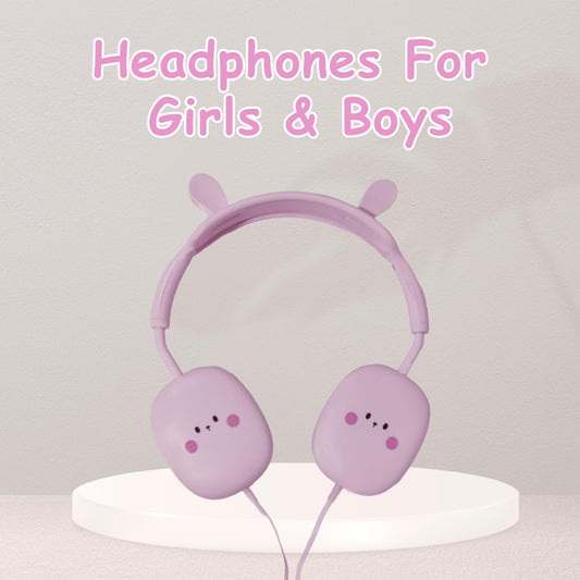 Cute Animal Cartoon Earphones Ages 4+ | Wired Kids Headphones With Mic