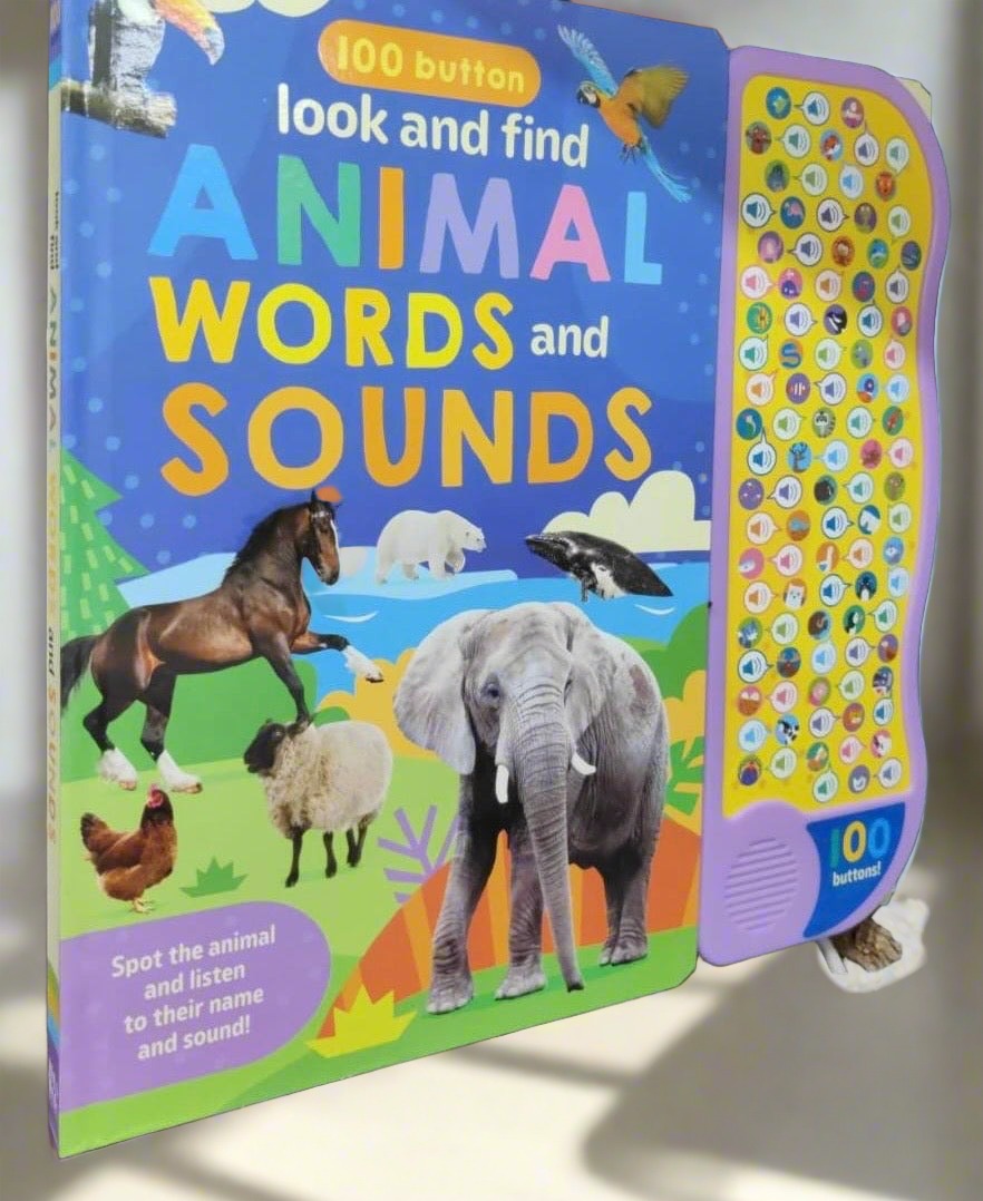 100 Button Look and Find Animal Words and Sound