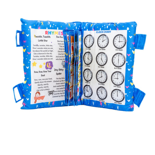 PiK A BOO Blue Learning Cushion Book with English Rhymes Level 1