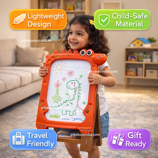 Writing Easel 2 in 1 White and Black Board for Kids