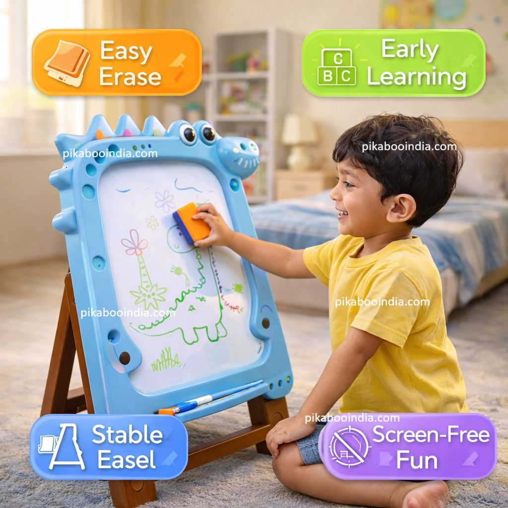 Writing Easel 2 in 1 White and Black Board for Kids