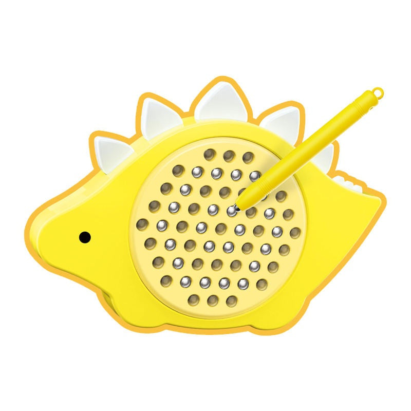 Yellow Dino Magnetic Board Drawing Keychain – Montessori Fidget