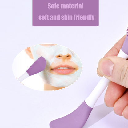Double-Headed Silicone Mask Brush – Reusable Dual-Use Tool for Cleansing & Masking