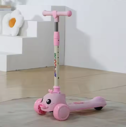 Light-Up Duck Foldable Scooter for Kids Toddlers