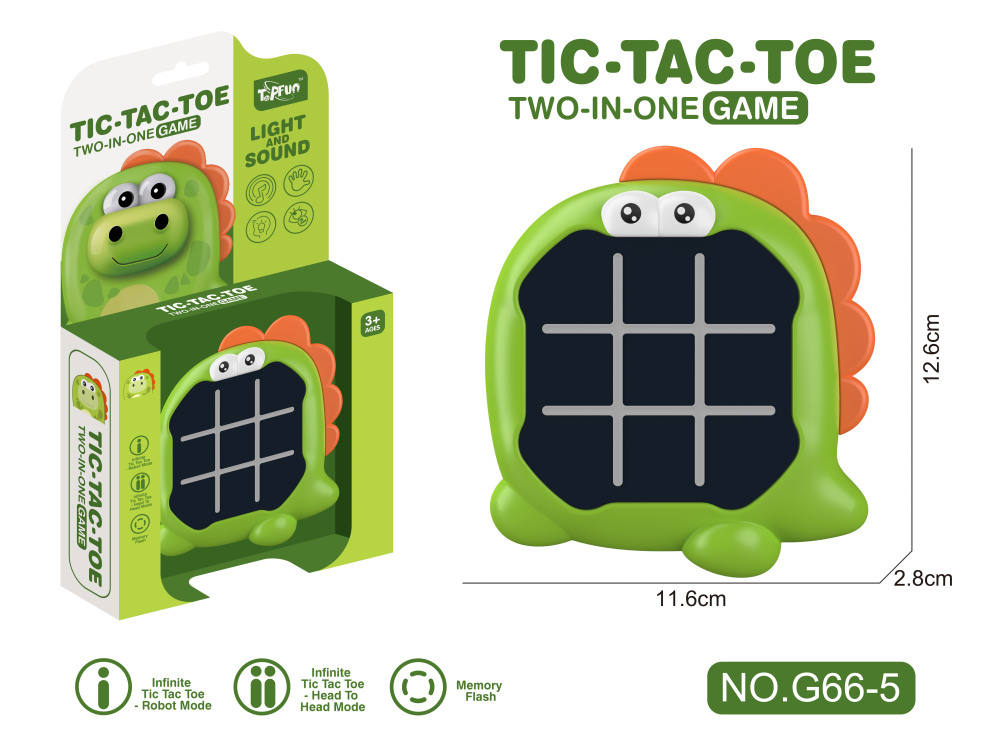 Tic-Tac-Toe 2-in-1 Memory Game | Puzzle Sound Toy